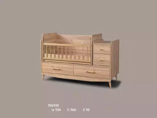 Säugling Schlafzimmer Komplettzimmer Baby Bett Schrank Kommode 3tlg.