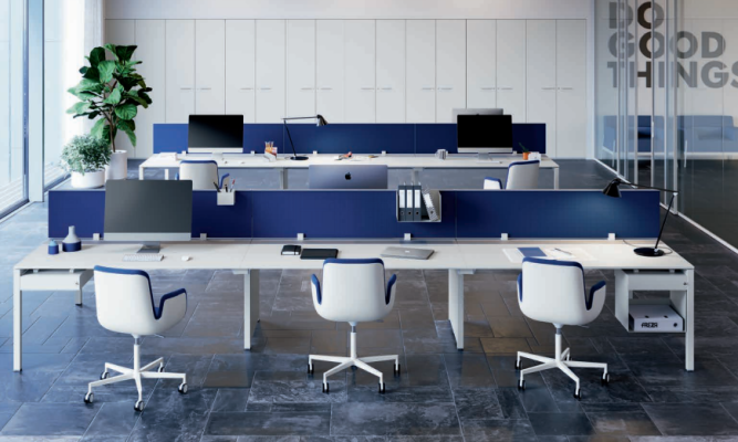 Arbeitstisch Counter 6 Personen Bürotisch Arbeitszimmer Büromöbel Tisch Tische