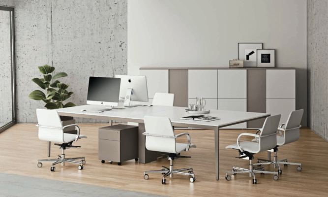 Besprechungstisch Meeting 320cm groß Tisch Konferenztisch Modern Büro Tische neu