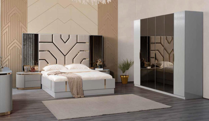 Luxus Schlafzimmer Kleiderschrank Modernes Kleiderschrank mit Spiegel