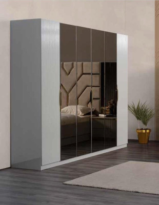 Luxus Schlafzimmer Kleiderschrank Modernes Kleiderschrank mit Spiegel