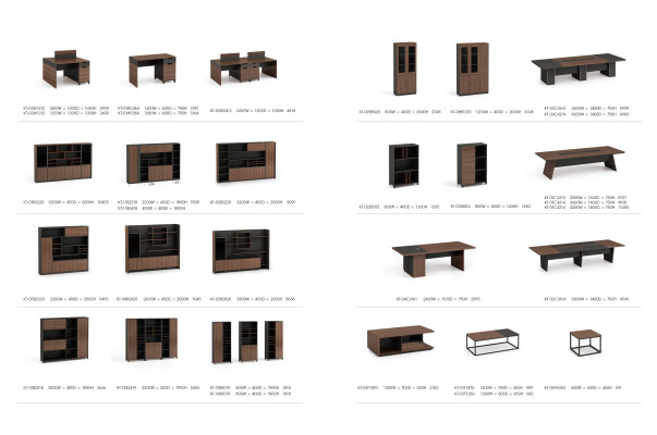 Büroeinrichtung Schreibtisch Tische Chef Tisch + Aktenschrank Regal 2tlg.
