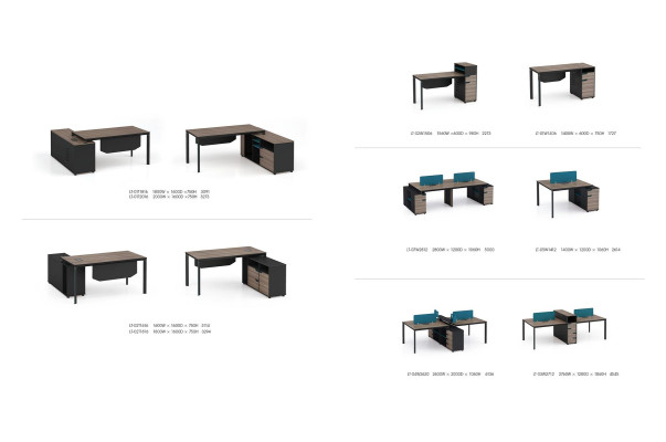 Schreibtisch workstation tisch 4 arbeitsplätze counter holz tische büro