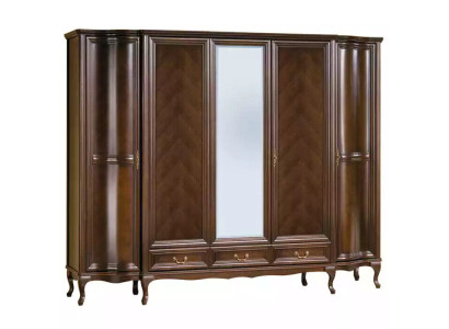 Kleiderschrank Schlafzimmer Holz Schrank Art déco Stil Barock Schränke
