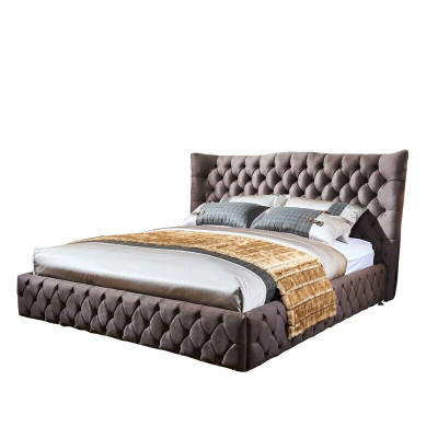 Chesterfield Big Bett Großer Kopfteil Ohren Betten Polster Doppelbett