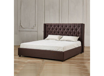 Schlafzimmer Bett 200x200cm Polster Betten Chesterfield Textil Stoff