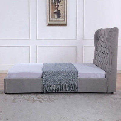 Bett Chesterfield Polsterbett Luxus Schlafzimmer Design Betten Textil Leder Neu