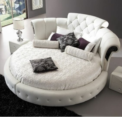 Chesterfield Bett Luxus Betten Runde Design Hotel Rundbett Schlafzimmer