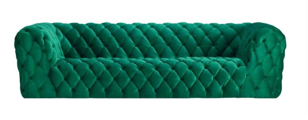 Pinke Xxl Big Couch Chesterfield Sofa Polster Stoff Couchen Viersitzer 250cm neu