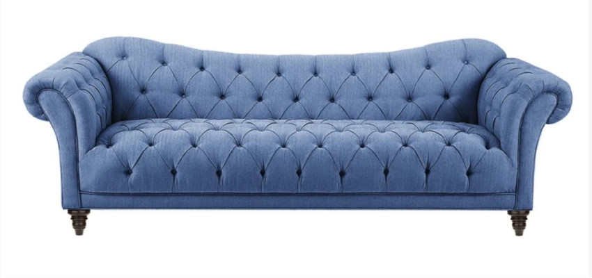 Beige Couch mit knöpfen Chesterfield Sofa Polster Sitz Couchen Sofas Luxus Neu