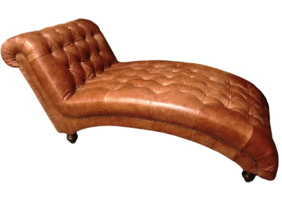 Chesterfield Braun Chaiselongue Möbel Liege Wohnzimmer Moderne 