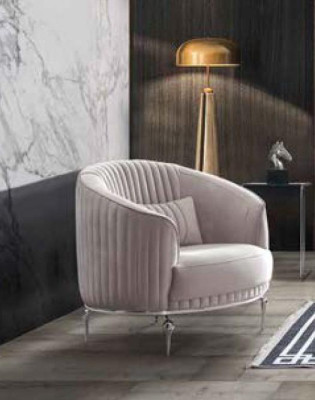 Sessel Luxus Einsitzer Couch Textil Sofa Polster Möbel Couchen Samt