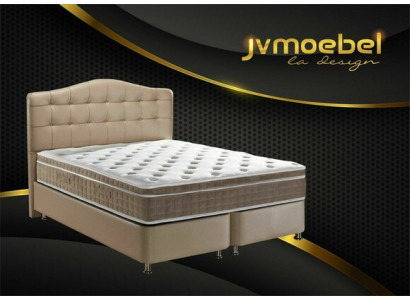 Bett Leder 2x Nachttisch 3 tlg. Schlafzimmer Set Möbel Modern Luxury Betten Neu