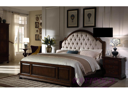 Bett Polsterbett Luxus Doppel Schlafzimmer Holz Leder Betten Chesterfield Möbel