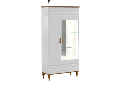 Klassische Vitrine Kommoden Vitrinen Vitrinenschrank Schrank Glasschrank TO-W2