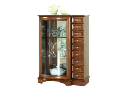 Klassische Vitrine Kommode Kommoden Kommodenschrank Schrank Vitrinen Model Z-KS1