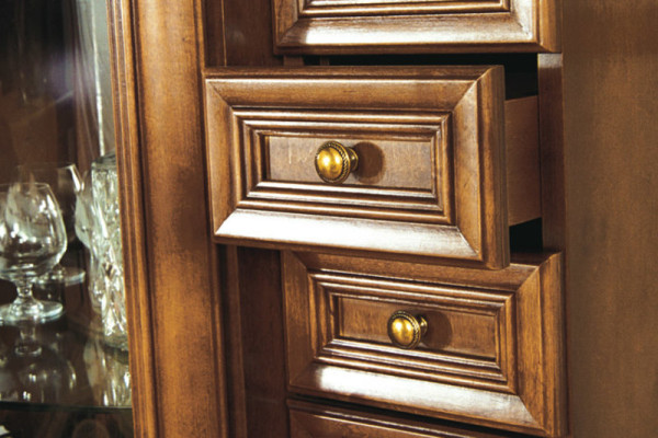 Klassische Vitrine Kommode Kommoden Kommodenschrank Schrank Vitrinen Model Z-KS1