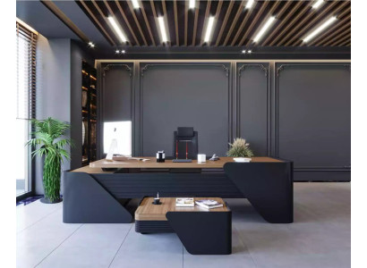 Luxus Schreibtisch + Couchtisch Moderner Tisch 2tlg. Möbel Einrichtung