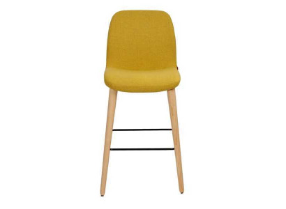 Esszimmerstuhl Luxus Gelb Stühle Stuhl Design Lehnstuhl Möbel Holzstuhl Neu