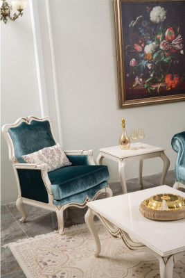 Sessel Sofas Sitz Stoff Wohnzimmer Textil Luxus Möbel Einsitzer Neu