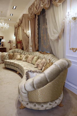 Designer Sofa Rundes Ecksofa Rund Sofa Modernes Italien Wohnlandschaft Möbel