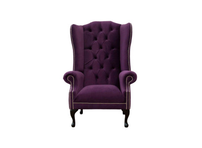 Ohrensessel Sessel Design Polster Sofa Couch Chesterfield Textil Neu