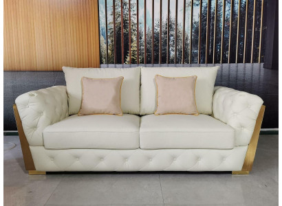 Design Zweisitzer Lounge Möbel 2 Sitzer Sofa Couch Polster Club Sofas Couchen