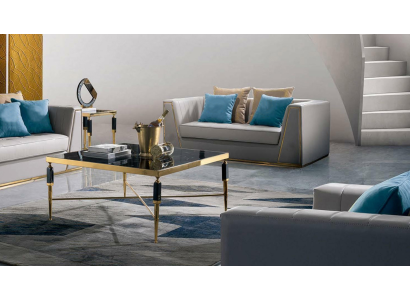 Couchtisch Edler Beistelltisch Wohnzimmer Klassischer Design Tisch Glas