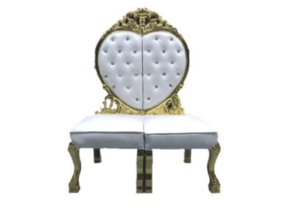 Chesterfield Thron Sessel Königlicher Polster Samt Liebe Herz Antik Stil Stühle