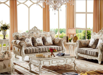 Klassische Design Sofagarnitur 3+2+1 Sitzer Garnitur Sofa Sofas 3 tlg Set
