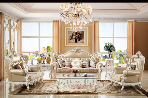 Sessel Beige Elegantes Design Leder Sessel Klassische Wohnzimmer Luxus
