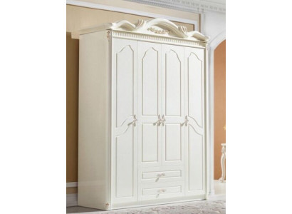 Klassischer Kleiderschrank Schrank Weiß Schränke Schlafzimmer Holz Neu