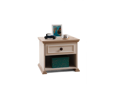 Design Modern Möbel Nachttisch Kinder Beistell Jugendzimmer Beige Holz