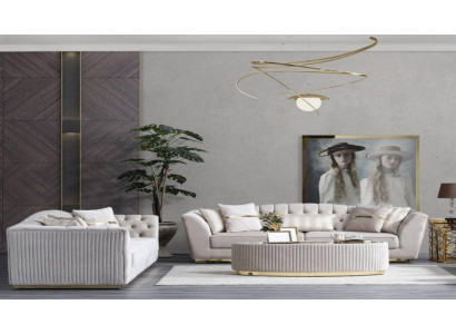 Luxus Sofagarnitur 3+3 Sitzer Garnitur Sofa Sofas Sitz Gruppe Wohnzimmer Couch