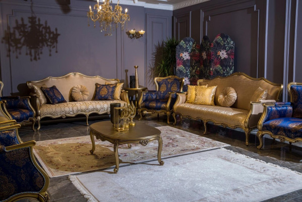 Dreisitzer Sofa Sitzer Sofas Sitz Stoff Design Couch Möbel Stil Textil