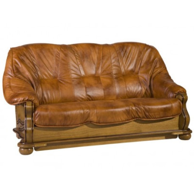 Antik Stil Ledersofa Couch Sofagarnitur 3+2+1 Sitzer Italienisches Leder Polster