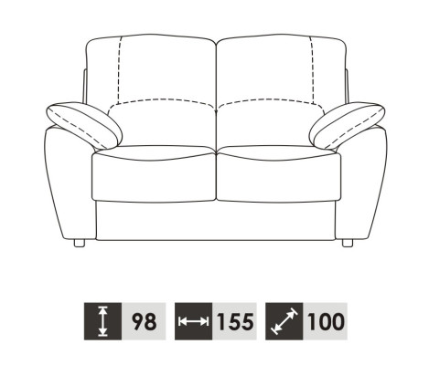 Sofa 2 Sitzer Design Sofas Polster Moderne Couchen Leder Relax Leder