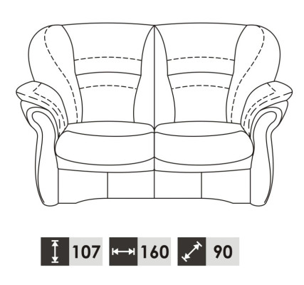 Zweisitzer Sofa 2 Sitzer Design Sofas Polster Moderne Sitz Stoff Leder Neu