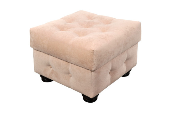 XXL Fußhocker Club Lounge Hocker Textil Ottoman Design Pufa Ottomane Neu