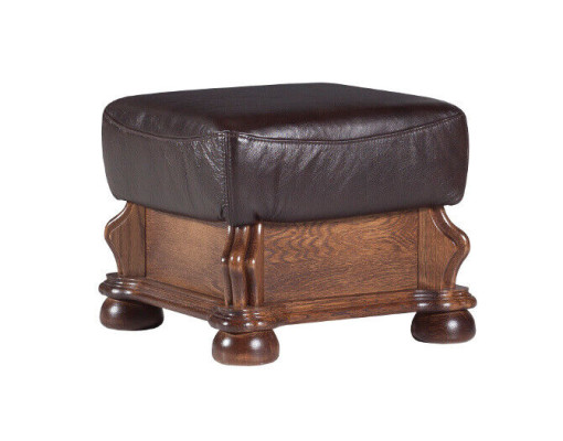 XXL Fußhocker Club Lounge Hocker Leder Textil Ottoman Dekor Designer Pufa