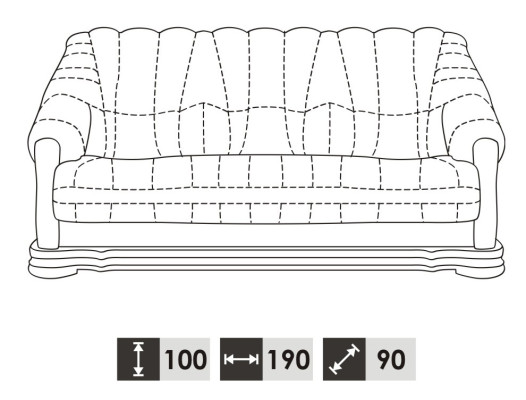 Wohnzimmer Sofagarnitur Couch Polster Sitz Sofa Leder Holz 3+2+1 Set