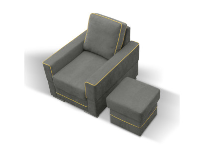 Sofa 1 Sitzer Couch Designer Textil Sofas Polster Neu Moderner Sessel