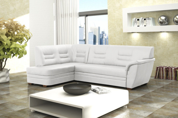 Sofa Schlafsofa Designer Sofa mit Bettfunktion + Bettkasten Ecksofa Couch NEU