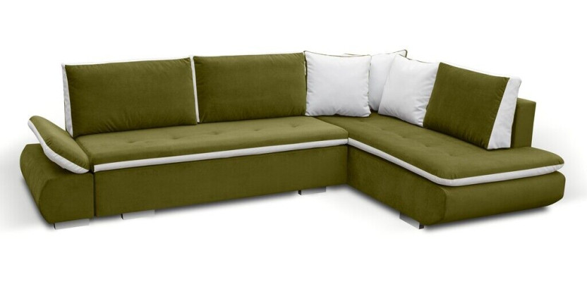 Schlafsofas Sofa Couch Eck Sofas Garnitur Polster Ecke Stoff Neu Wohnlandschaft
