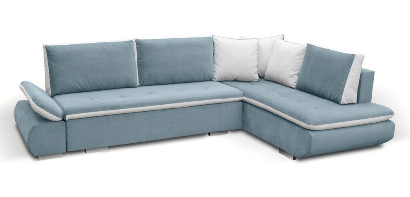 Schlafsofas Sofa Couch Eck Sofas Garnitur Polster Ecke Stoff Neu Wohnlandschaft