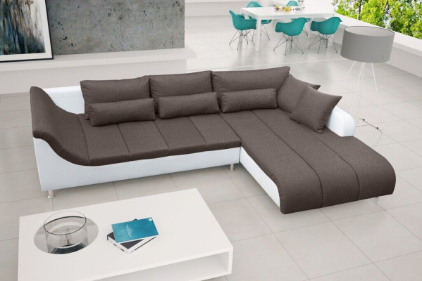 Schlafsofa Eck Sofa Couch Bettfunktion Polster Eck Schlaffunktion Neu Garnitur
