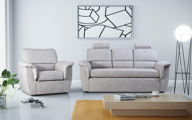 3 Sitz Sofa Couch Polster Garnitur Bettfunktion Schlafsofa Couchen Kasten Neu