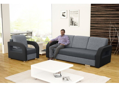 Schlafsofa Sofa Polster Bett Couchen Sofas Couch Sitz Bettfunktion 3 Sitzer Neu