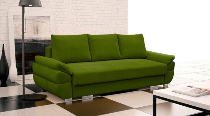 3-Sitzer Schlafsofa mit Klappcouch und Schlaffunktion inklusive Bettkasten