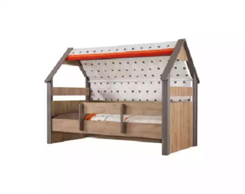 Garnitur Bett Kindermöbel Kinderzimmer Braun Bettrahmen 6tlg Holz Set